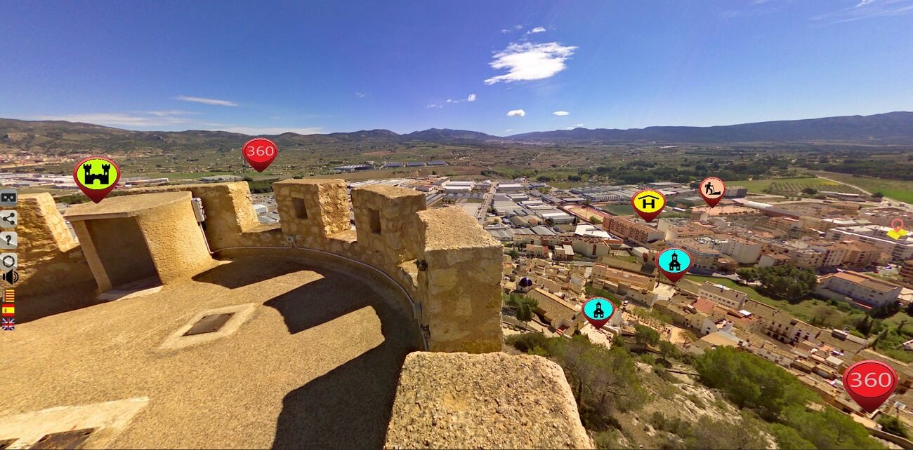 Tour de realidad virtual de Castalla y su castillo